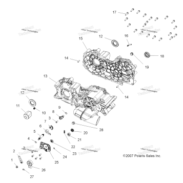 DRIVE TRAIN, MAIN GEARCASE
