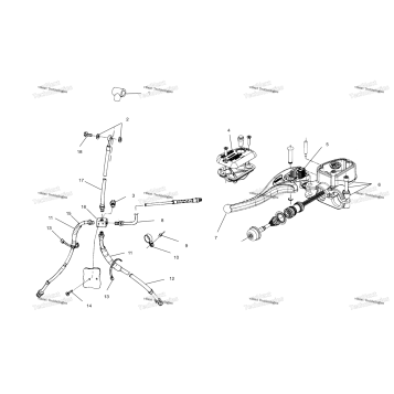 CONTROLS MASTER CYLINDER/BRAKE LINE A02CB32AA/AB/FC