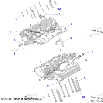 ENGINE, CRANKCASE