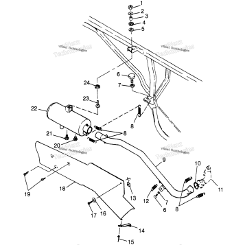 EXHAUST SYSTEM W98AE50A