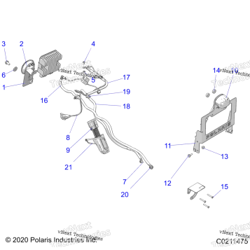 ELECTRICAL, HORN AND LICENSE PLATE BRACKET