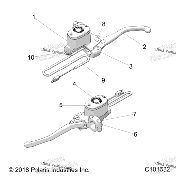 BRAKES, FRONT BRAKE LEVER & MASTER CYLINDER