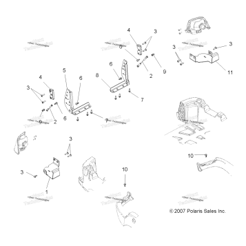 BODY, TAILGATE BRACKETS