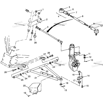 AARM/STRUT MOUNTING BIG BOSS 6X6 400L