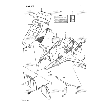 FRONT FENDER (MODEL H/J)