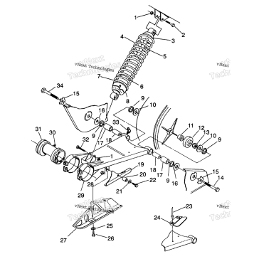 SWING ARM/SHOCK MOUNTING TRAIL BLAZER