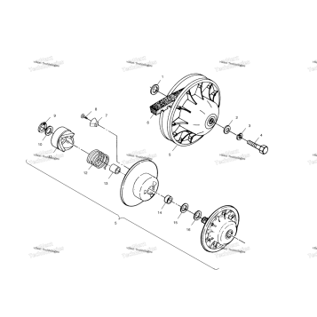DRIVEN CLUTCH A02CD32AA/AB/AC