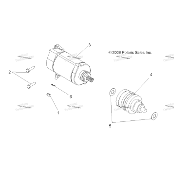 ENGINE, STARTING MOTOR