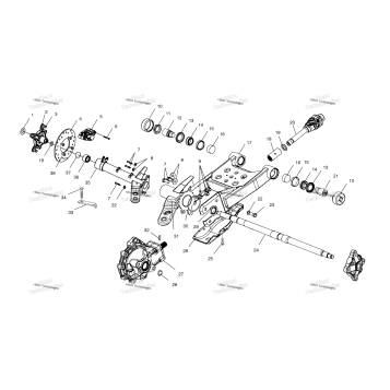 SWING ARM/REAR/GEARCASE MOUNTING A01CD32FB