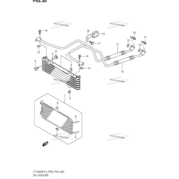 OIL COOLER (LT-A400FZL4 P33)