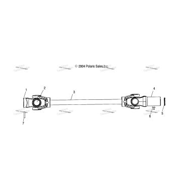 PROP SHAFT, FRONT /AB/AC