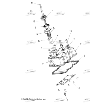 ENGINE, VALVE COVER