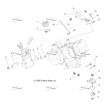 ENGINE, MOUNTING