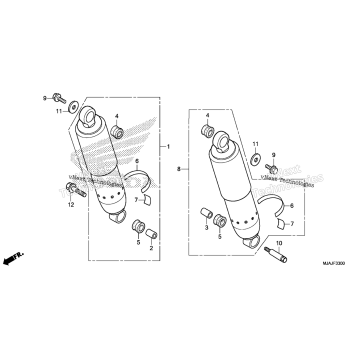 REAR SHOCK ABSORBER (1)
