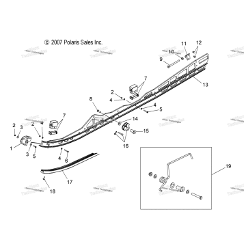SUSPENSION, RAIL MOUNTING (49SNOWSUSPRAIL08800SPECIAL)