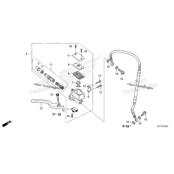 FRONT BRAKE MASTER CYLINDER (CRF300L/LR)