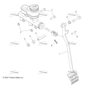 BRAKES, PEDAL & MASTER CYLINDER MOUNTING