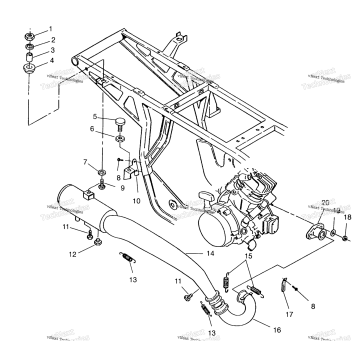 EXHAUST SYSTEM XPLORER 400L