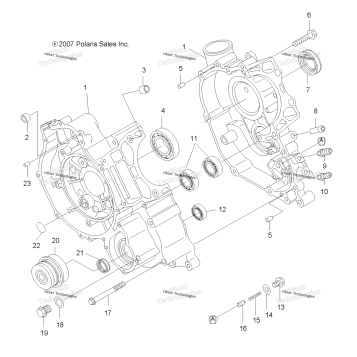ENGINE, CRANKCASE