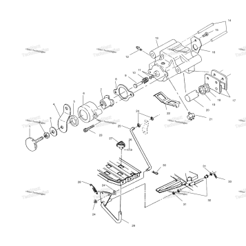REAR BRAKE/FOOT PEDAL ASSEMBLY
