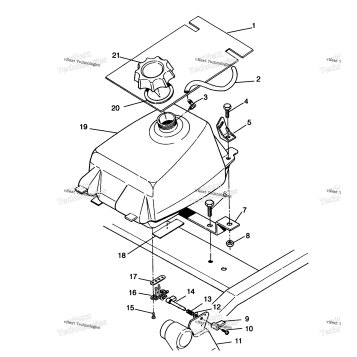 FUEL TANK ASSEMBLY SPORT 400L