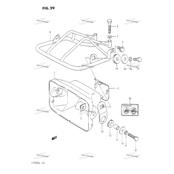 HEAD LAMP HOUSING