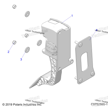 ENGINE, THROTTLE PEDAL Z23RAB92A/92B