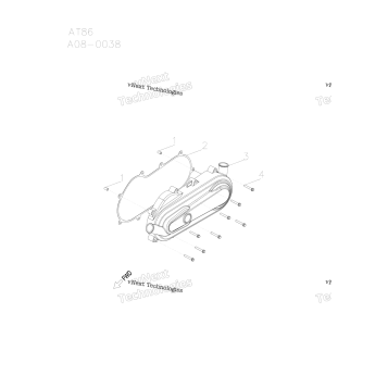 ENGINE, CLUTCH COVER