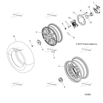 WHEELS, FRONT & HUB