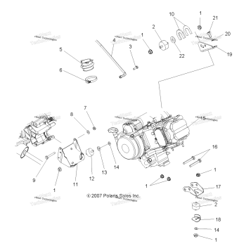 ENGINE, MOUNTING