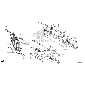 REAR SHOCK ABSORBER