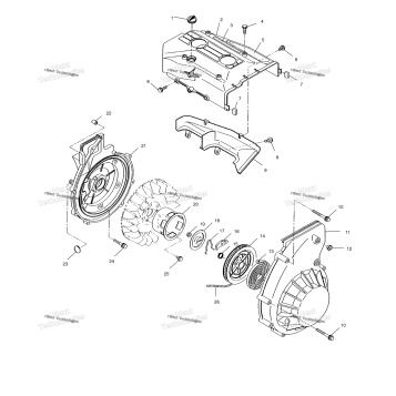 BLOWER HOUSING & RECOIL STARTER