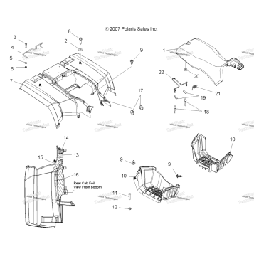 BODY, REAR CAB & SEAT