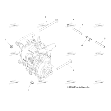 DRIVE TRAIN, GEARCASE MOUNTING