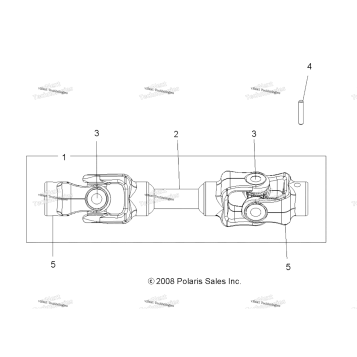 DRIVE TRAIN, REAR PROP SHAFT