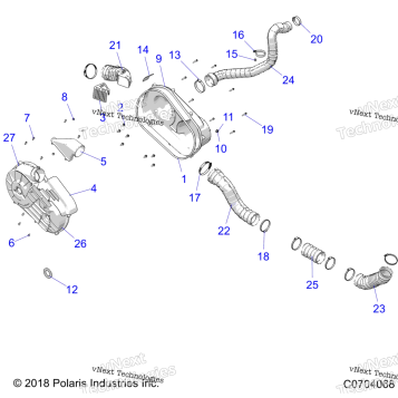 DRIVE TRAIN, CLUTCH COVER AND DUCTING