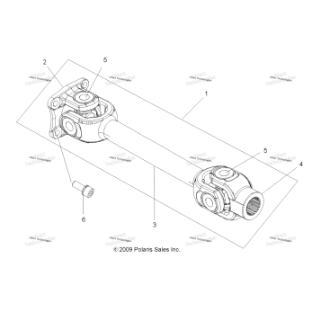 DRIVE TRAIN, PROP SHAFT, REAR