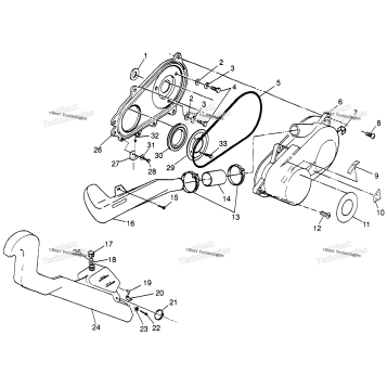 CLUTCH COVER SPORT 400L W97BA38C (4940124012C005)
