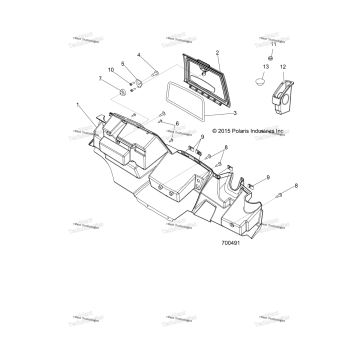 BODY, GLOVE BOX STORAGE