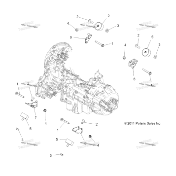 ENGINE, MOUNTING & LONG BLOCK