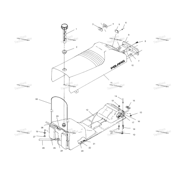 SEAT & GAS TANK A