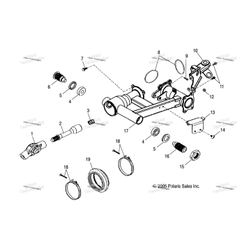 CHASSIS, REAR SWING ARM