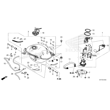 FUEL TANK (CRF300L/LA/LDA)