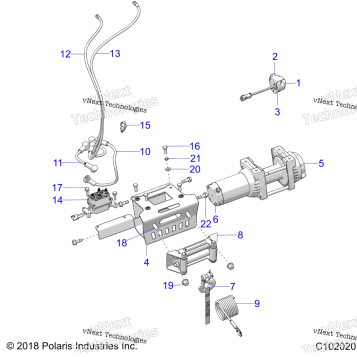 BODY, WINCH A20SXV85AP/CAP