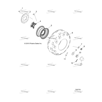 WHEELS, FRONT, STEEL R23MAA57P1
