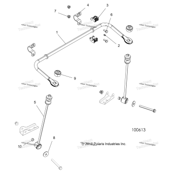 SUSPENSION, STABILIZER BAR, REAR