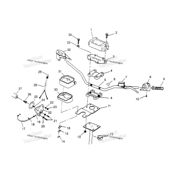 STEERING HANDLEBAR SPORTSMAN 4X4