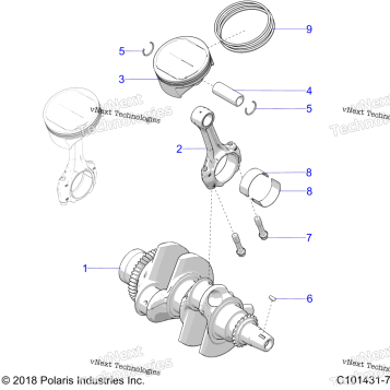 ENGINE, CRANKSHAFT & PISTON