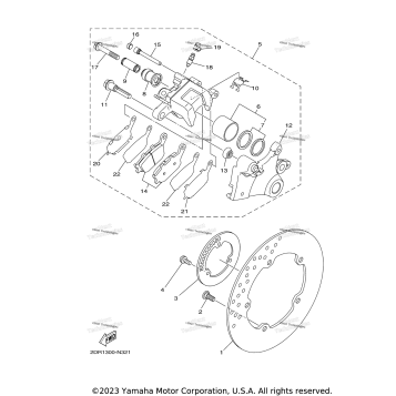 REAR BRAKE CALIPER