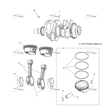 ENGINE, CRANKSHAFT & PISTON
